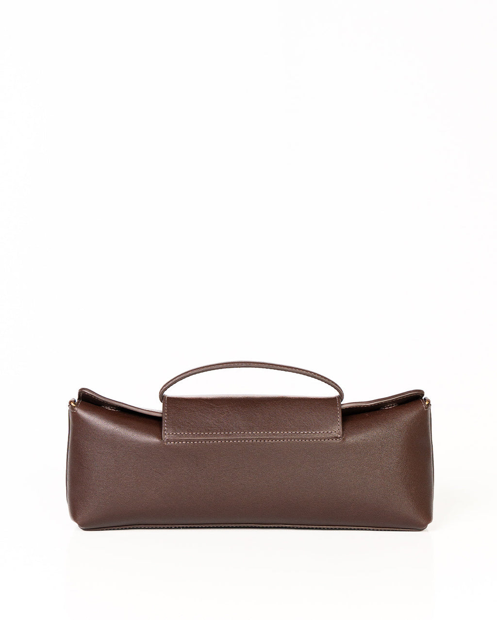 Bolsa Baguette Inez em Couro Café WOOW