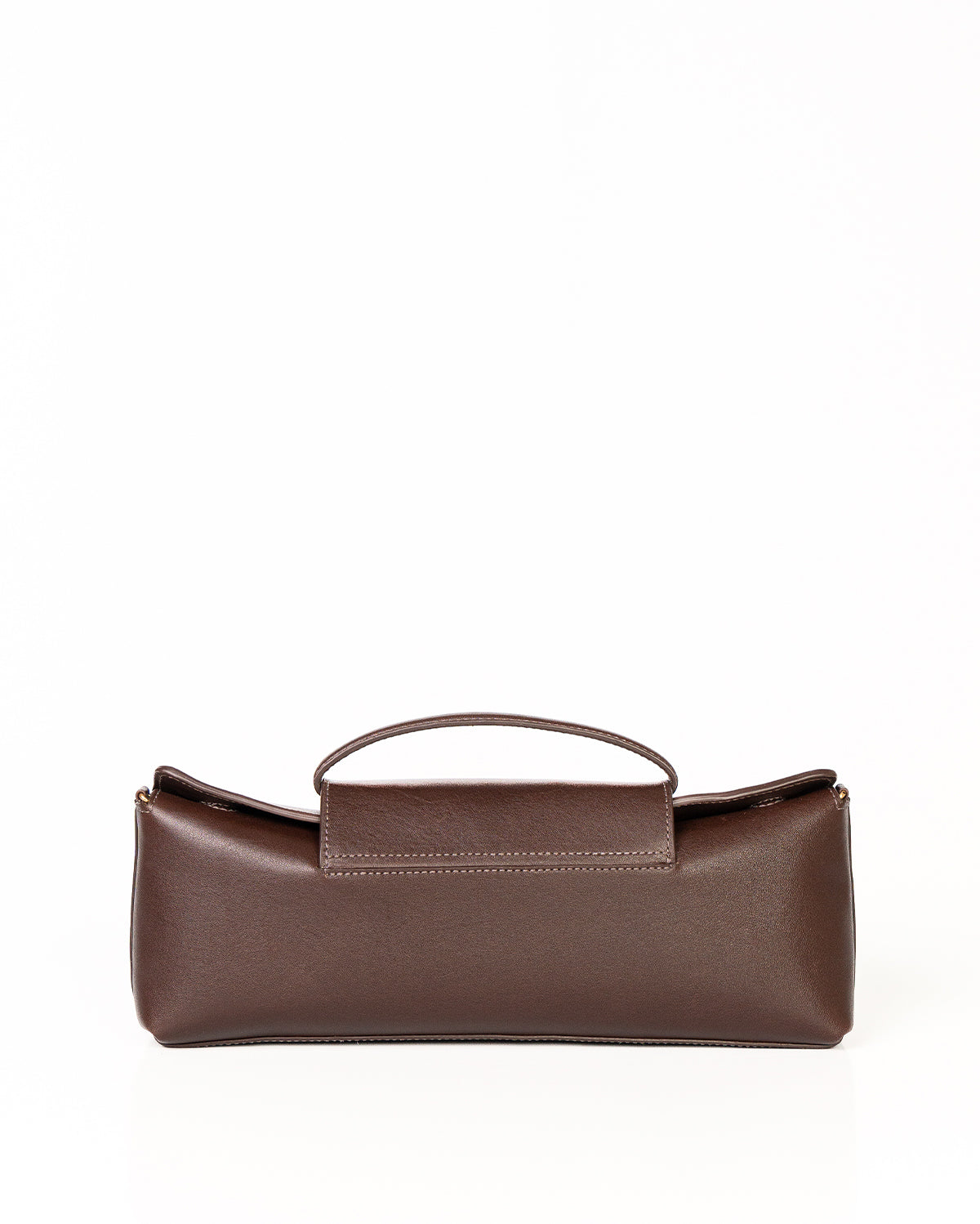Bolsa Baguette Inez em Couro Café WOOW