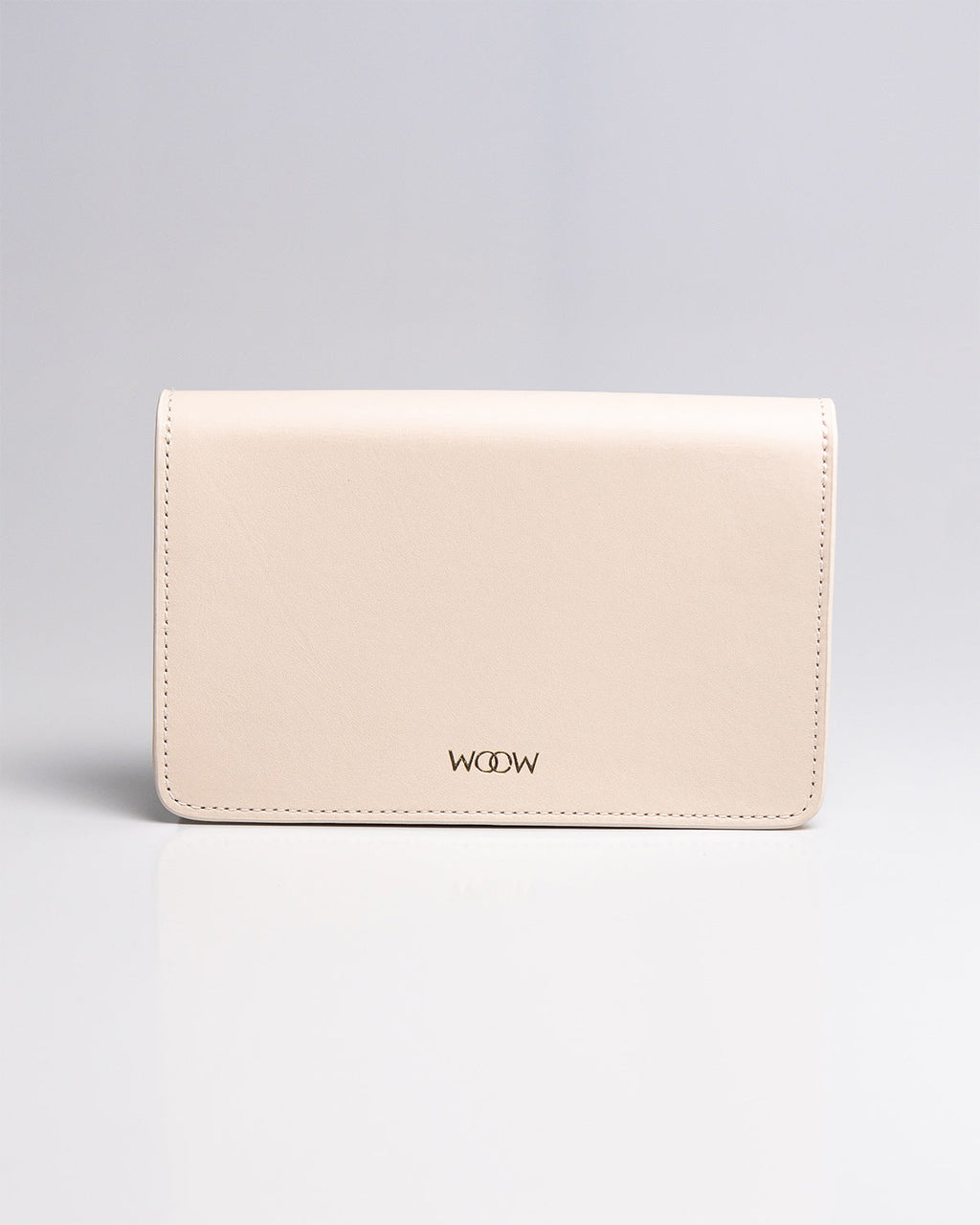 Bolsa Pequena Aura Couro Off White WOOW