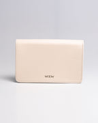 Bolsa Pequena Aura Couro Off White WOOW