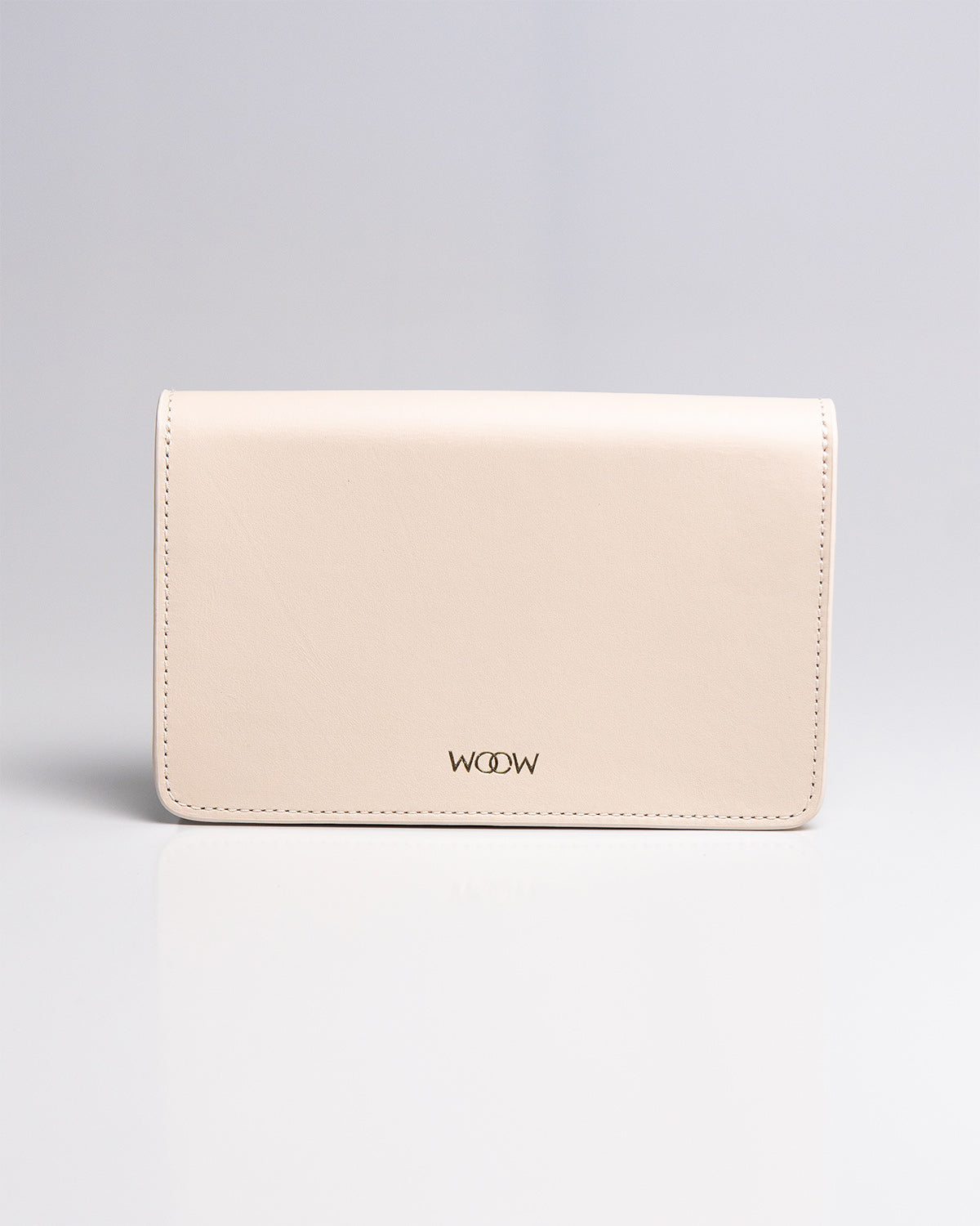 Bolsa Pequena Aura Couro Off White WOOW