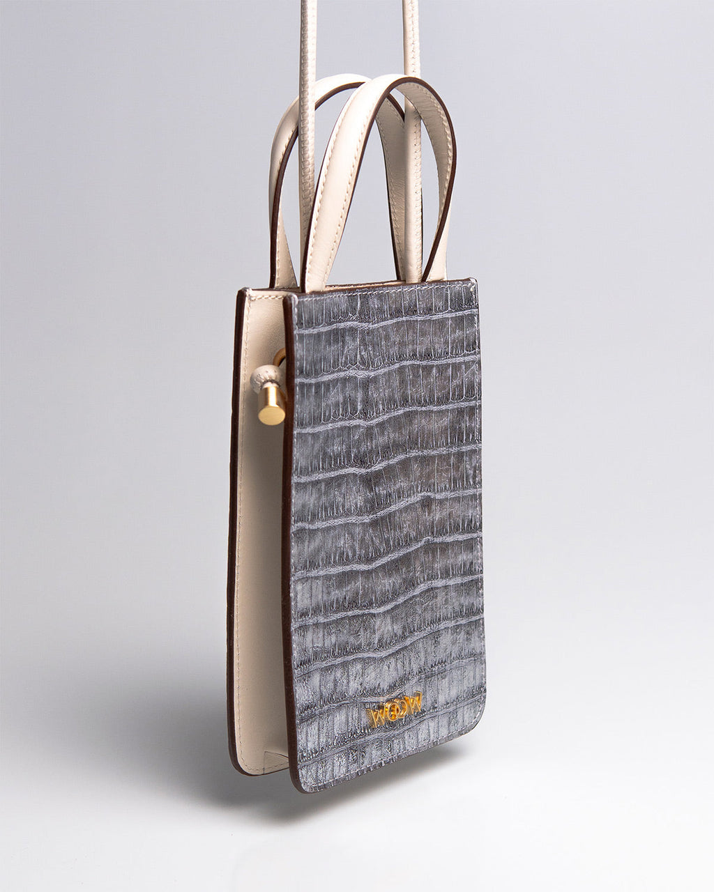 Porta Celular Luna Couro Silver WOOW