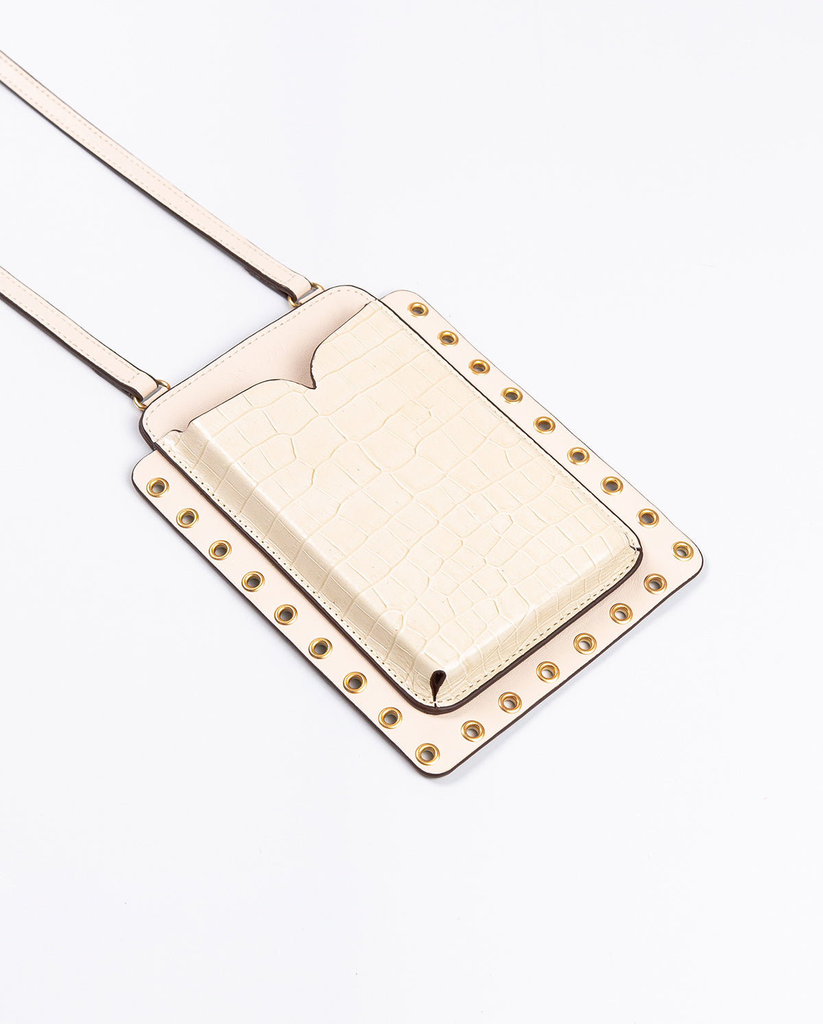 Porta Celular Ina Couro Off White WOOW