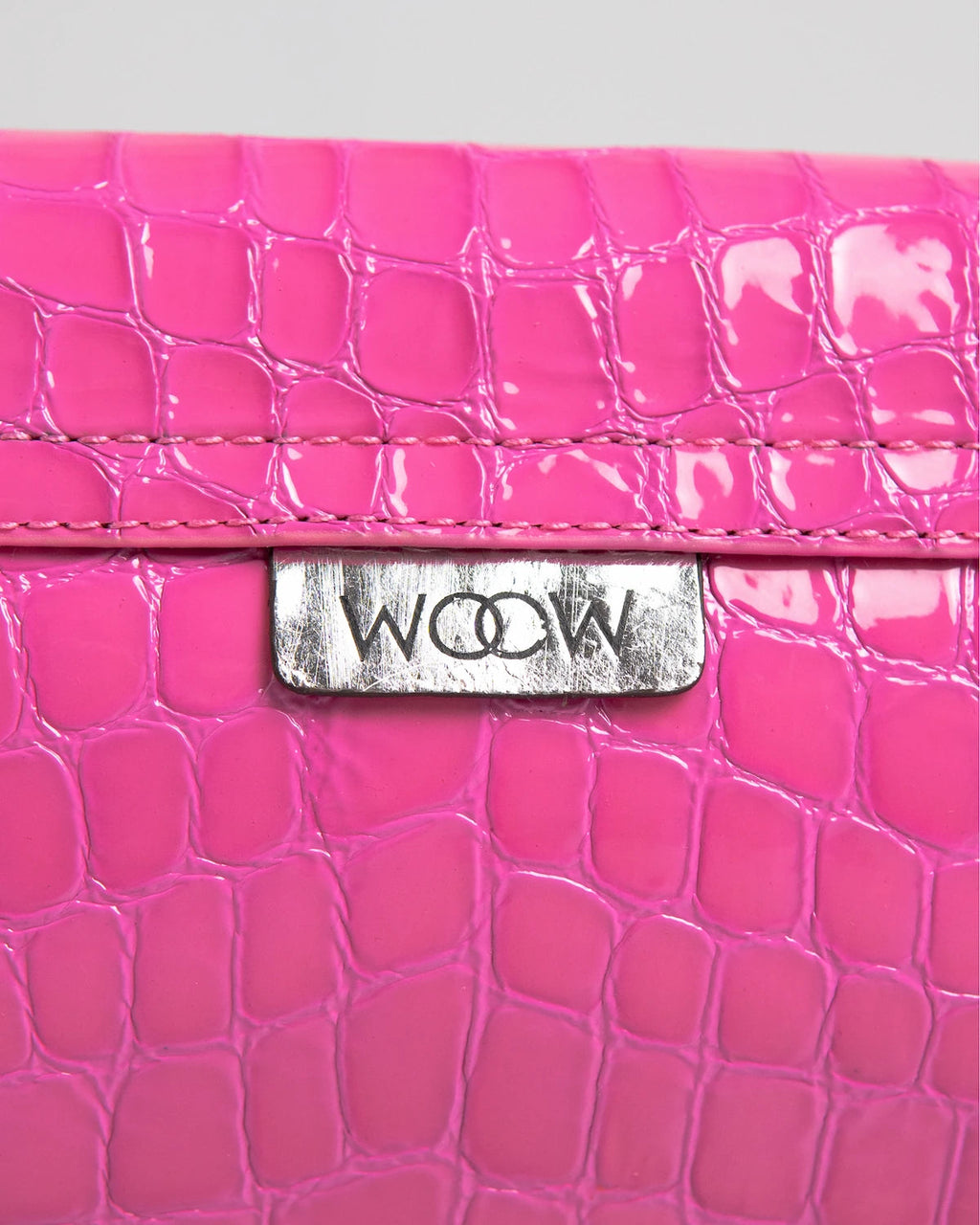 Bolsa Média Giovana Couro Rosa Pink WOOW