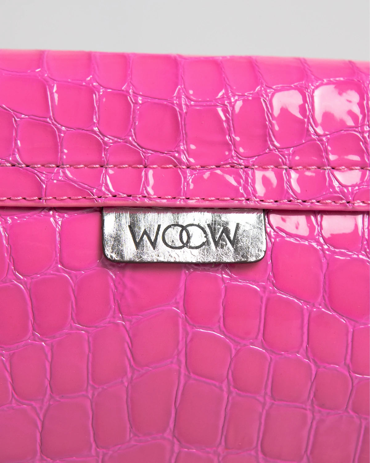 Bolsa Média Giovana Couro Rosa Pink WOOW