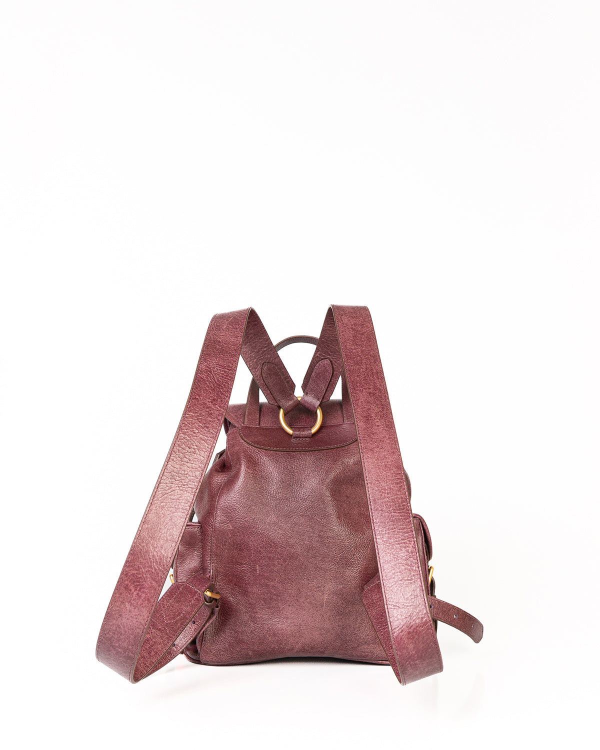 Bolsa Mochila Artemis em Couro Grape WOOW