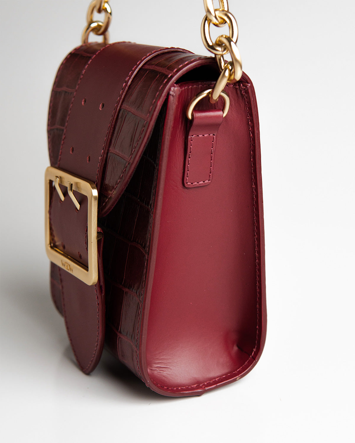 Bolsa Pequena Laila Couro Bordo WOOW