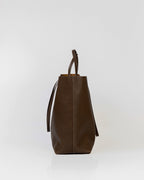 Bolsa Tote Grande Milano Couro Marrom Desert WOOW