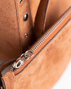 Bolsa Tote Vertical Giulia Couro Camurça Camel WOOW