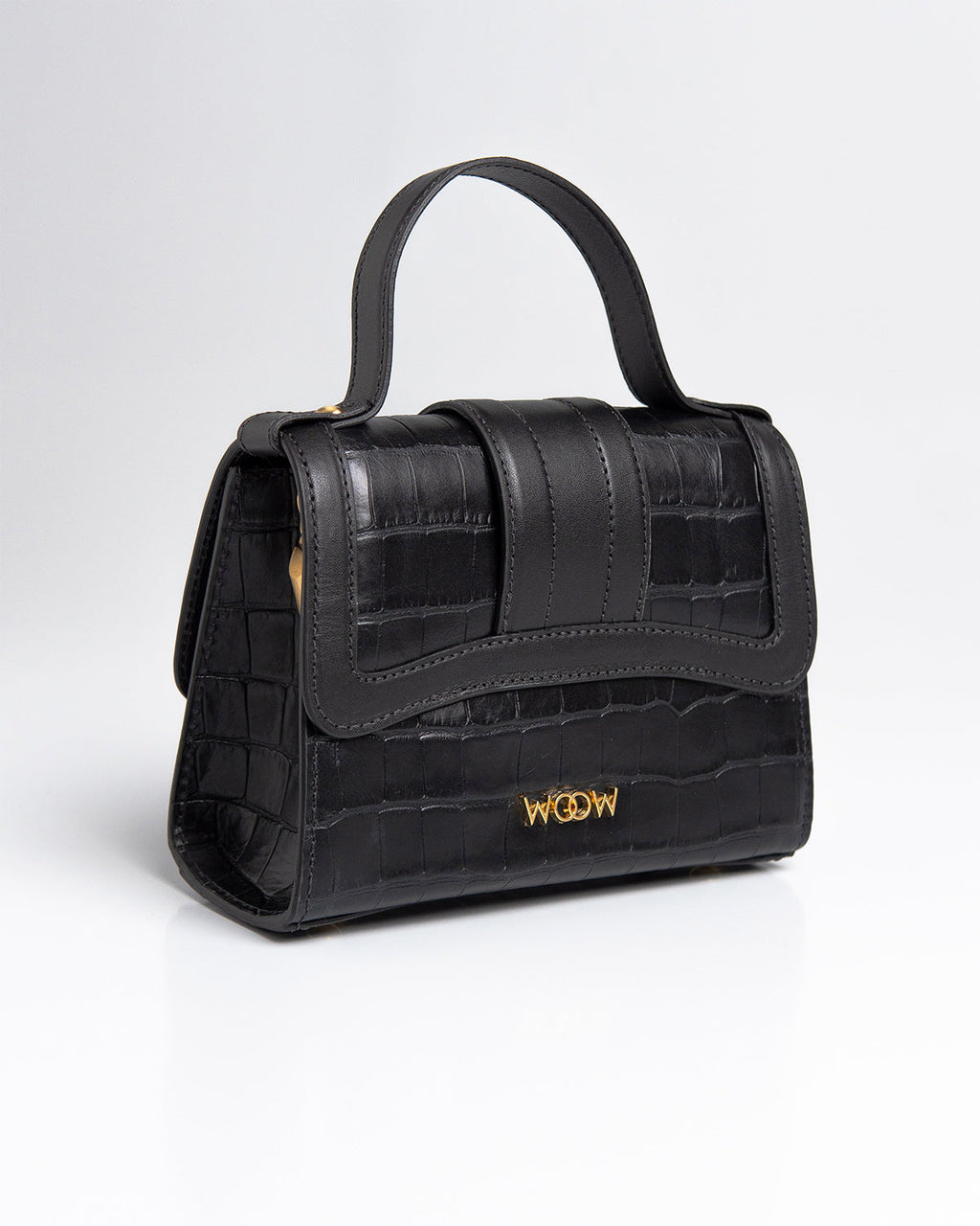 Bolsa Pequena Sophia Couro Preto WOOW