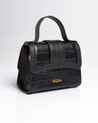 Bolsa Pequena Sophia Couro Preto WOOW