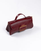 Bolsa Média Charlote Couro Bordô WOOW