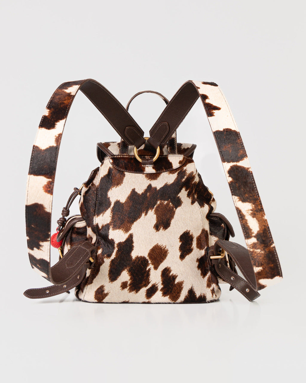 Bolsa Mochila Afrodite em Couro Pelo Animal Print WOOW