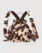 Bolsa Mochila Afrodite em Couro Pelo Animal Print WOOW