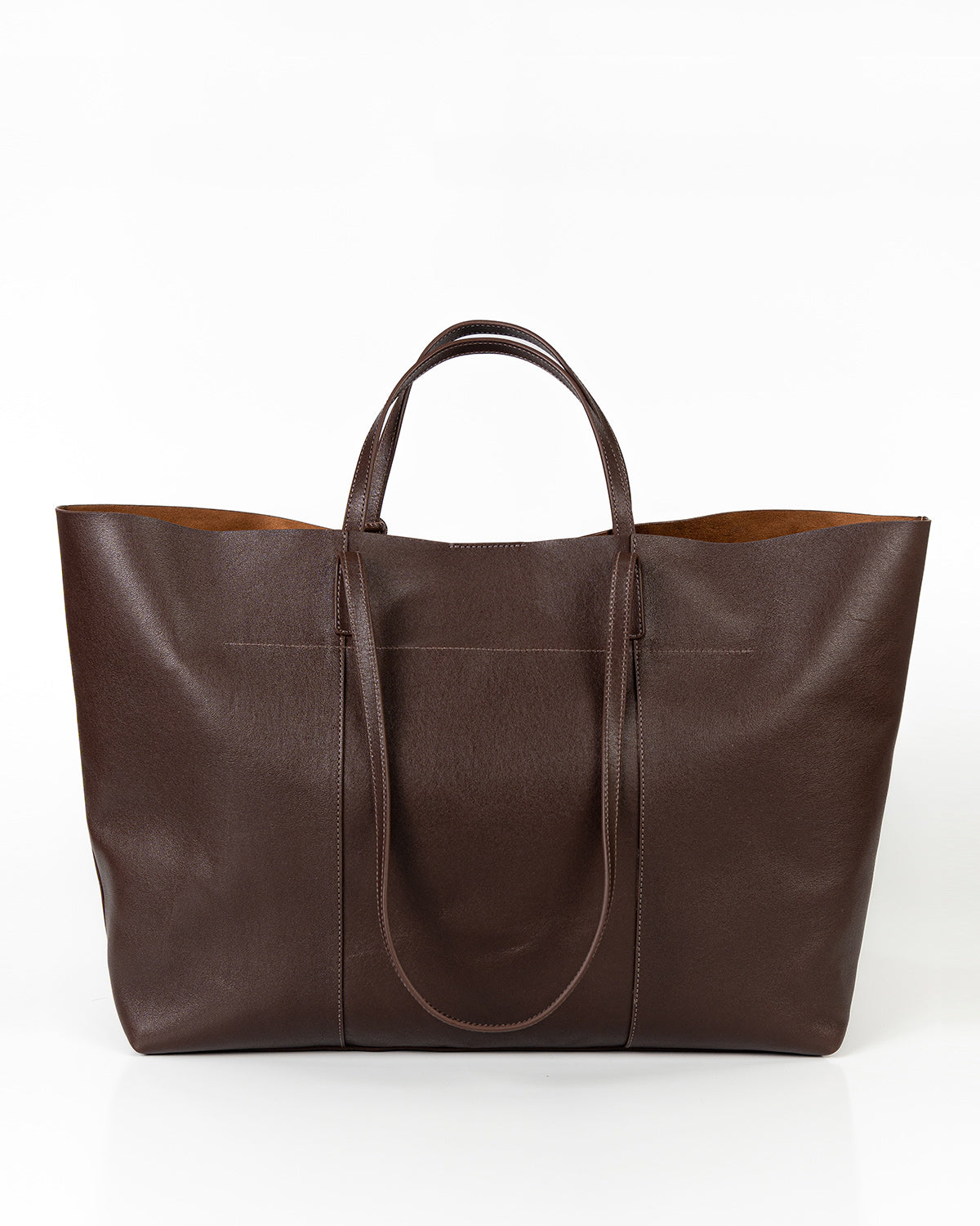 Bolsa Grande Milano Couro Chocolate WOOW
