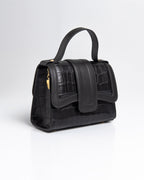 Bolsa Pequena Sophia Couro Preto WOOW