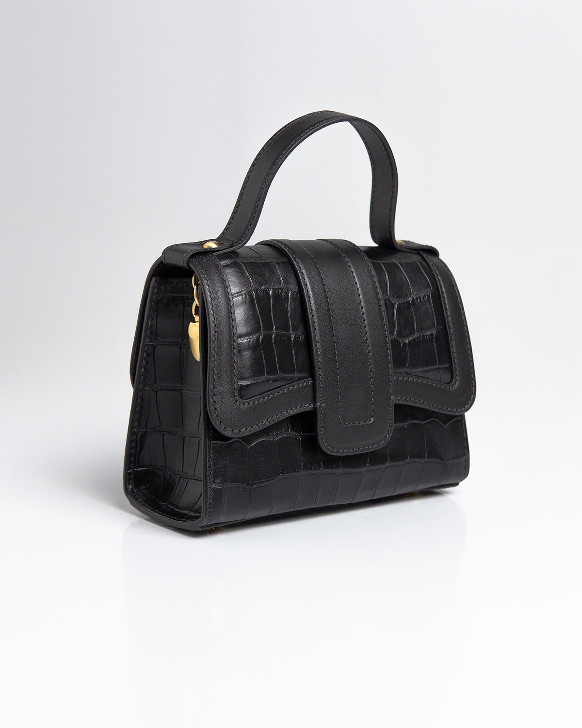 Bolsa Pequena Sophia Couro Preto WOOW