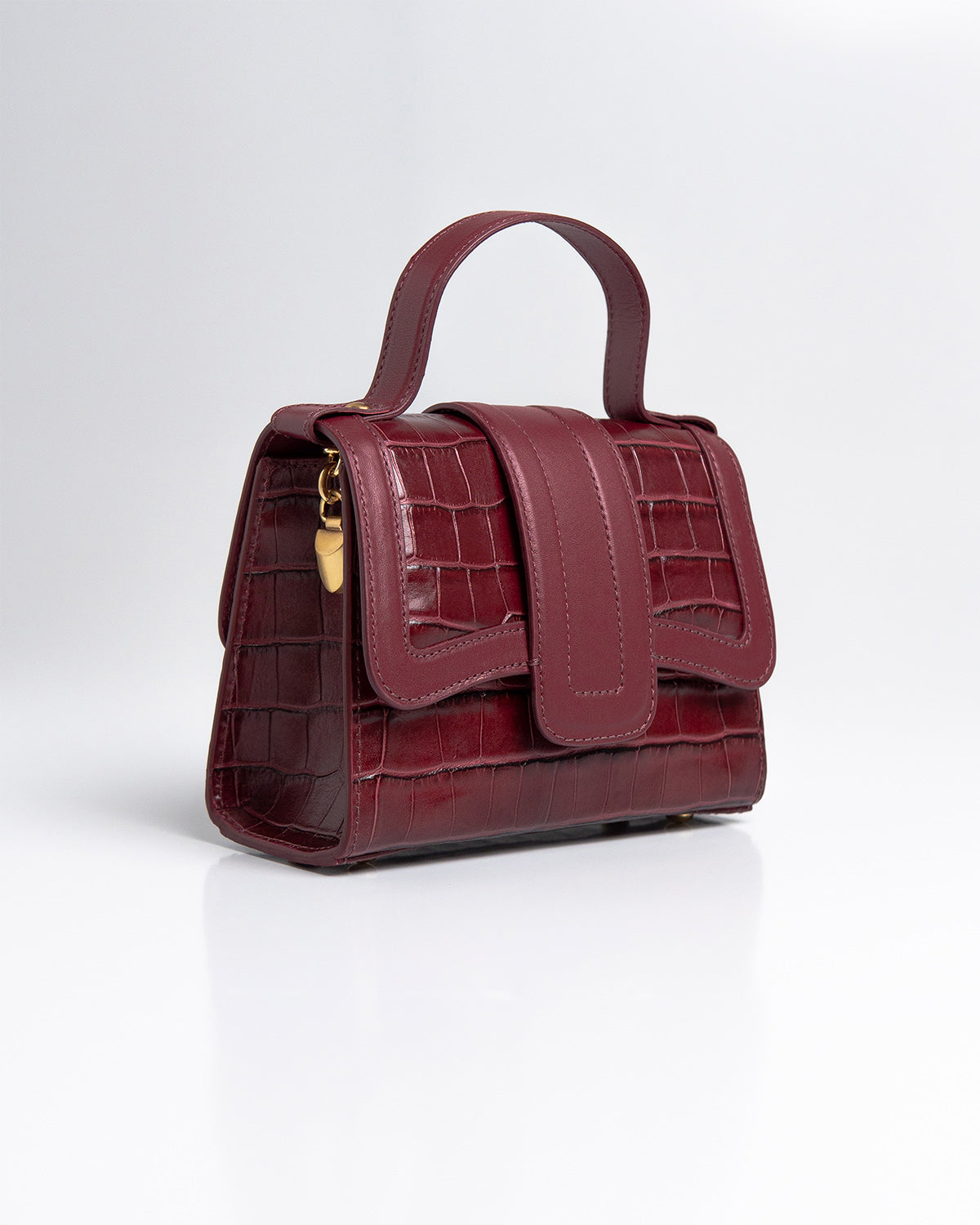 Bolsa Pequena Sophia Couro Bordô WOOW