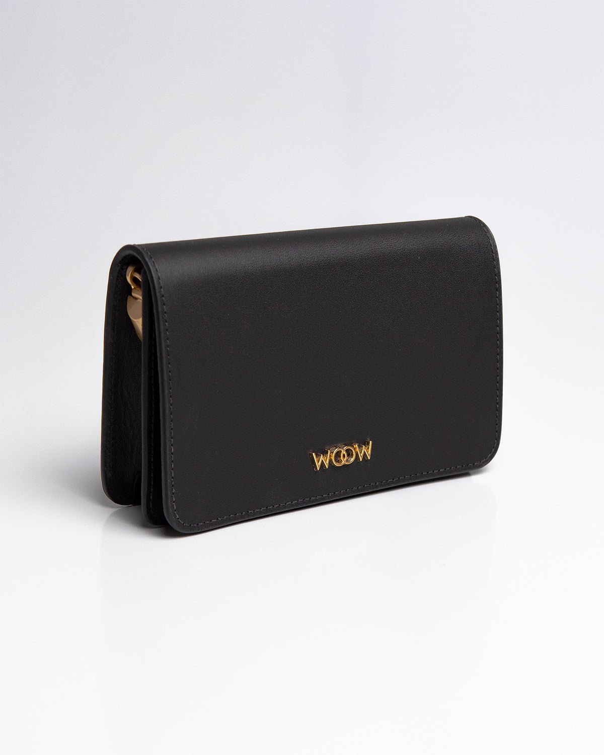 Bolsa Pequena Aura Couro Preto WOOW