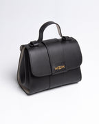 Bolsa Pequena Aurora Couro Preto WOOW