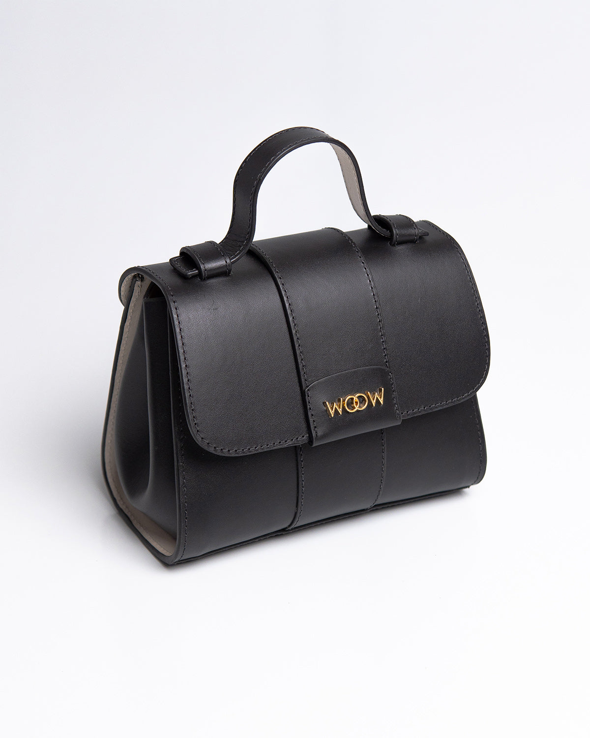 Bolsa Pequena Aurora Couro Preto WOOW
