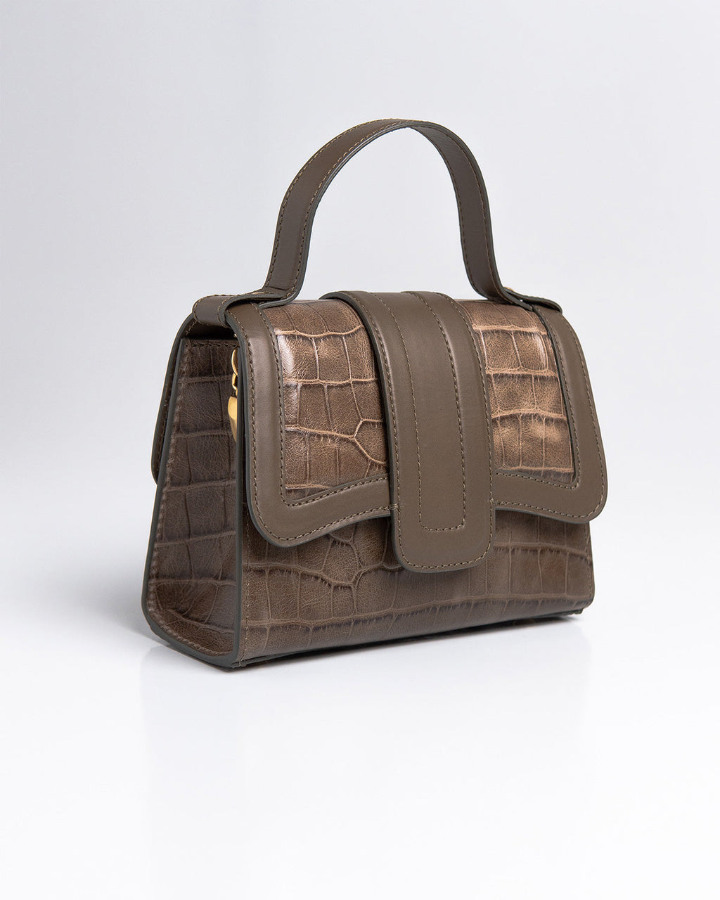 Bolsa Pequena Sophia Couro Dark Pewter WOOW