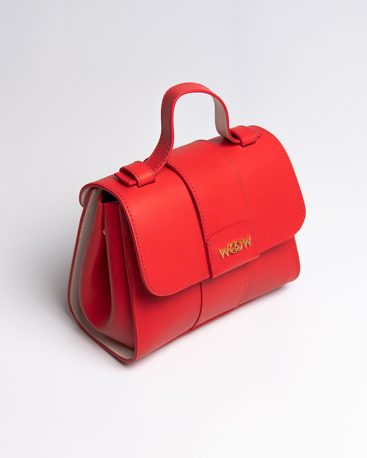 Bolsa Pequena Aurora Couro Vermelho WOOW