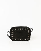Bolsa Tiracolo Média Dara Ilhós Camurça Preta WOOW