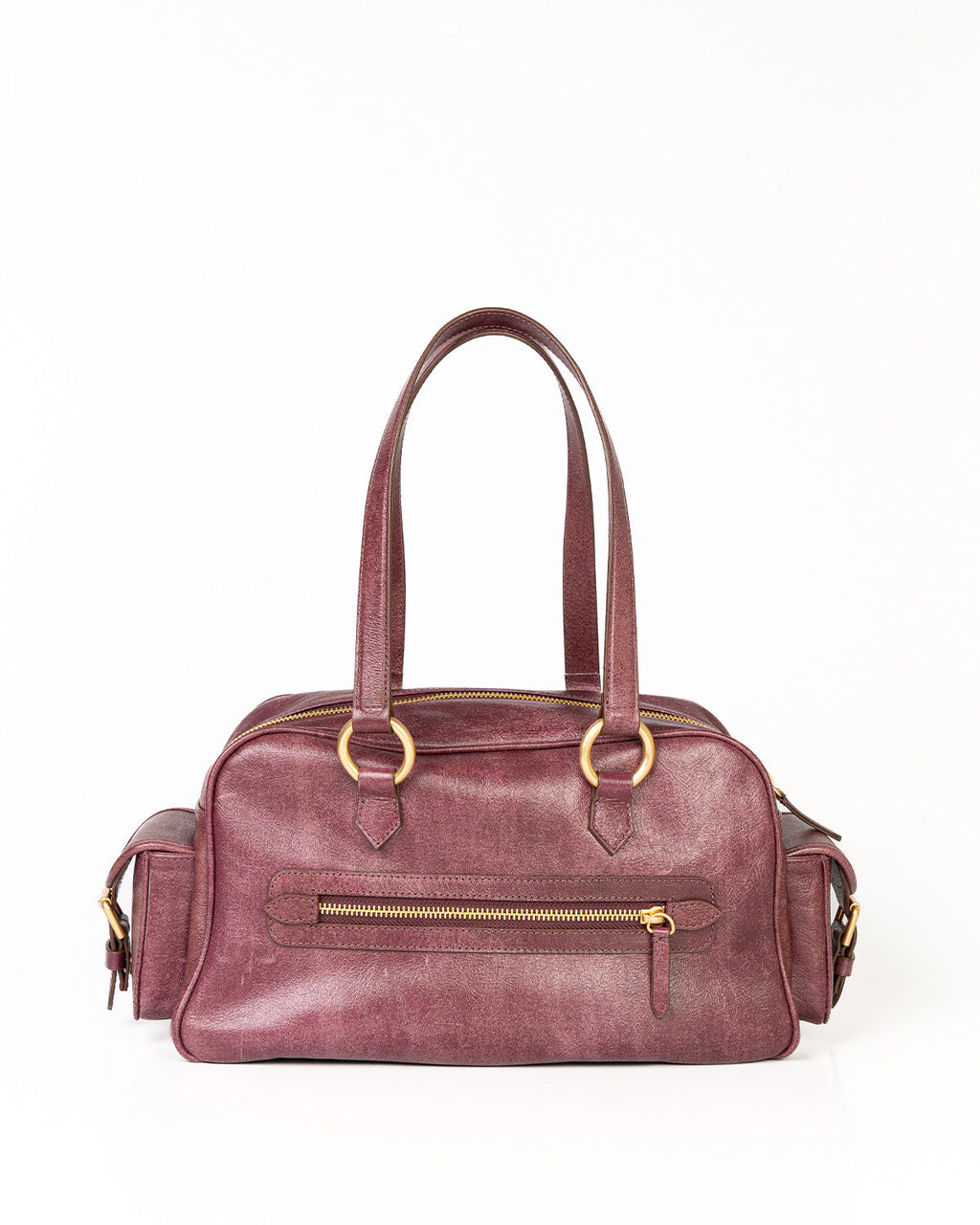Bolsa Atena em Couro Grape WOOW
