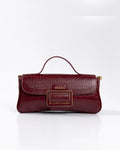 Bolsa Média Charlote Couro Bordô WOOW