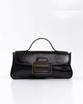 Bolsa Média Charlote Couro Preto WOOW