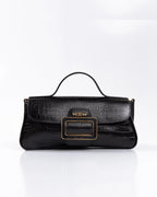 Bolsa Média Charlote Couro Preto WOOW