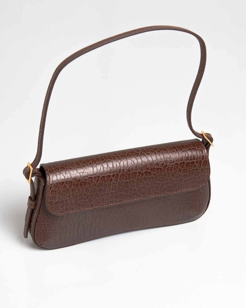 Bolsa Média Giovana Couro Chocolate WOOW