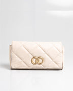 Bolsa Média Serena Couro Off White WOOW