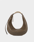 Bolsa Média Donatella Couro Dark Pewter WOOW