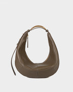 Bolsa Média Donatella Couro Dark Pewter WOOW