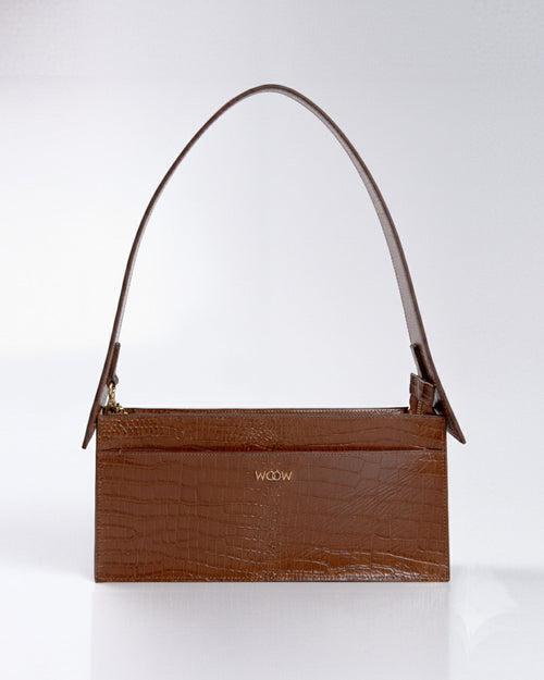 Bolsa Média Margô Couro Ambar WOOW