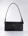 Bolsa Média Margô Couro Preto WOOW