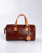 Bolsa Média Flora Couro Ambar WOOW
