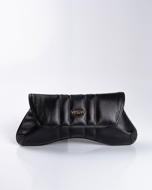 Bolsa Média Agatha Couro Preto WOOW