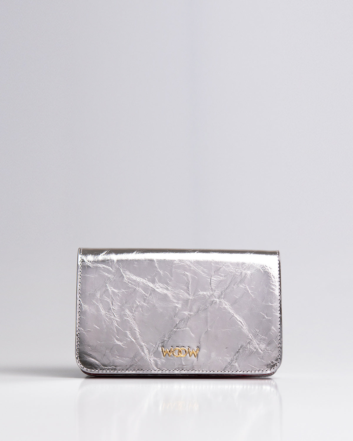Bolsa Pequena Aura Couro Silver WOOW