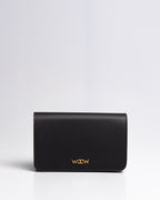 Bolsa Pequena Aura Couro Preto WOOW
