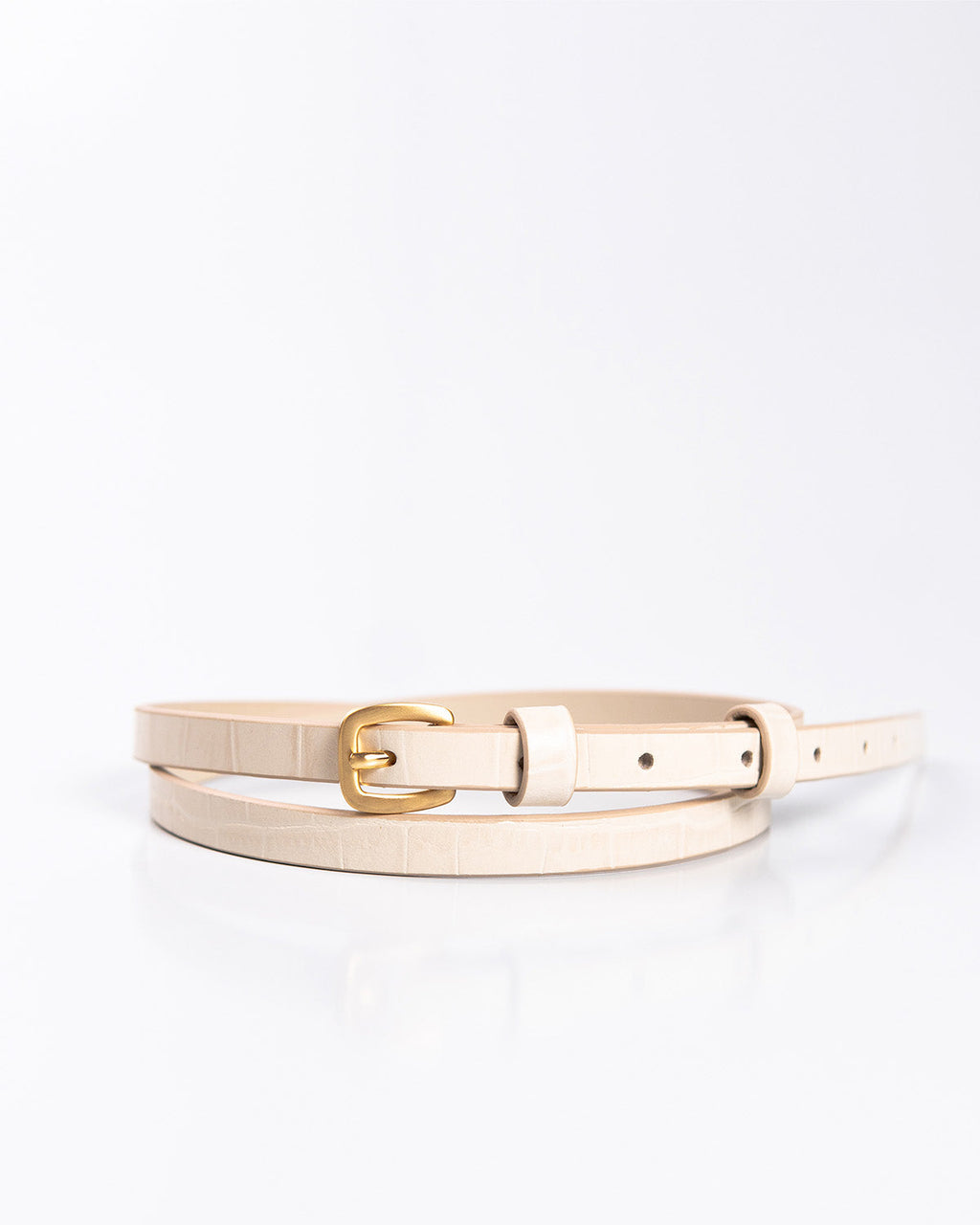 Cinto Bianca Couro Off White WOOW