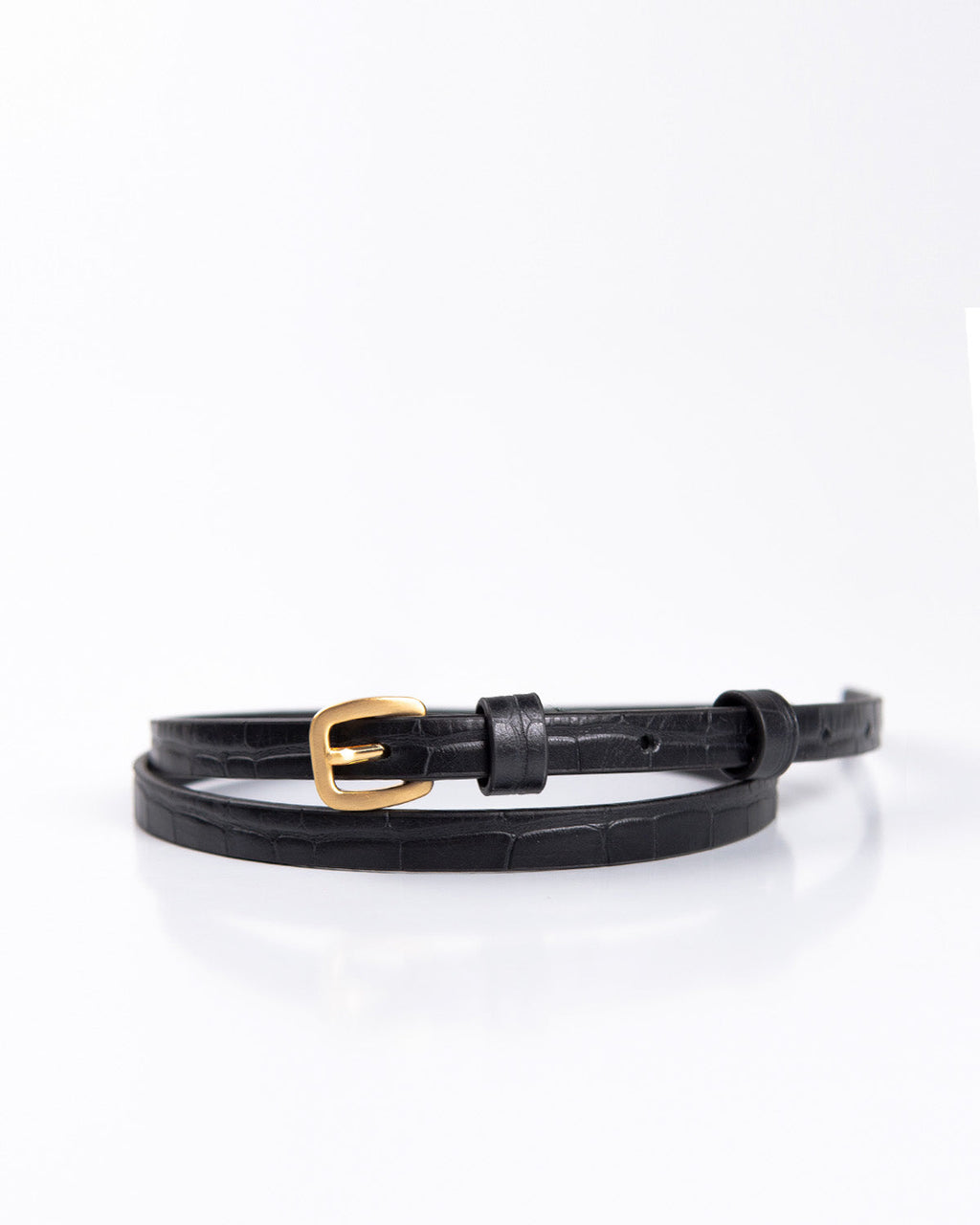 Cinto Bianca Couro Preto WOOW
